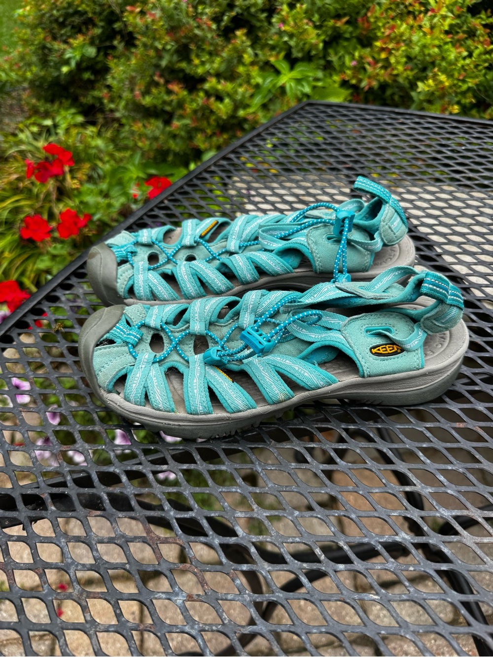 Keen Teal Closed-Toe Hiking Sandals Size 8